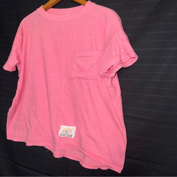 Vintage Jeantonic womens short sleeve pocket tee t shirt single stitch cotton M - Picture 2 of 10